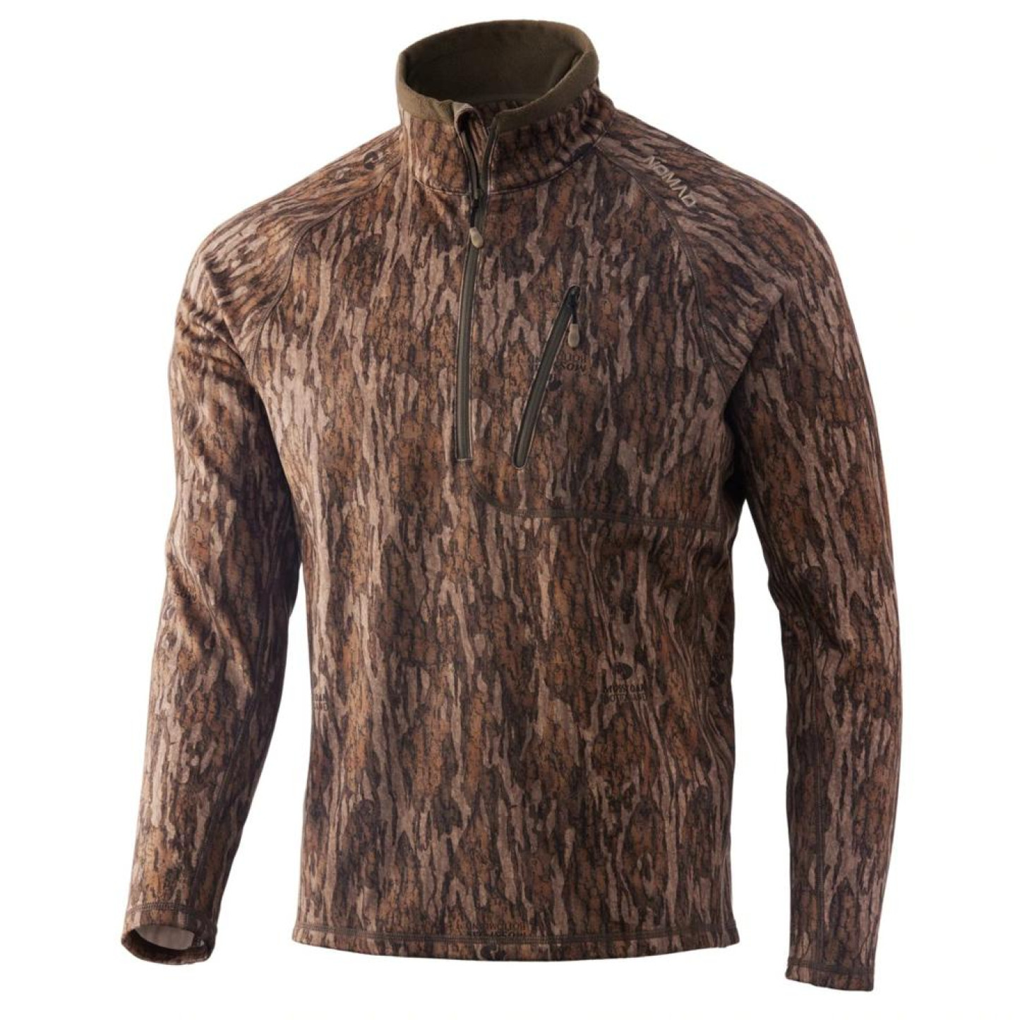 NOMAD_Utility-Camo-Half-Zip_N1300047-984_Mossy-Oak-New-Bottomland_Front_Hero_1200x