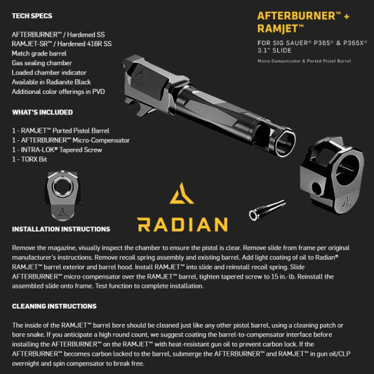 radian-weapons-afterburner-compensator-ramjet-barrel-combo-sig-p365-p365x-3-1-slide-black-REH0024-specifications_1